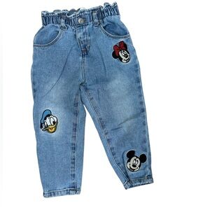 Zara Kids Light Blue Denim Disney Jeans